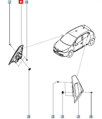 Clio Kapı Dış Açma Kolu Şema