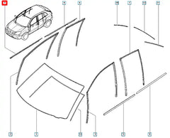 Koleos Kapı Cam Fitili Şema