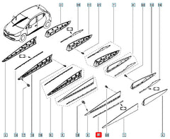 Clio Kapı Çıtası Şema