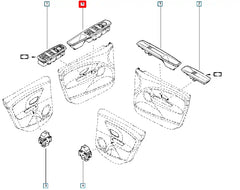 Megane Cam Ve Ayna Kumanda Butonu Şema