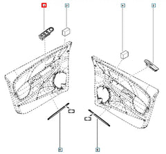 Clio Cam Butonu Çerçevesi Şema