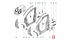 Trafic Yakıt Depo Dış Kapağı Şema