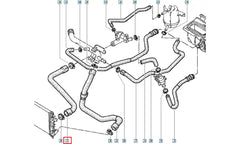 Clio Motor Radyatörü Üst Hortumu Şema