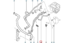 Clio Motor Radyatörü Üst Hortumu Şema