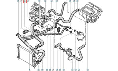 Megane Motor Radyatörü Üst Hortumu Şema