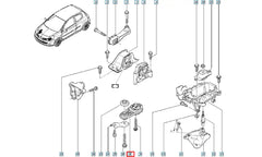 Megane Motor Arka Bağlantı Takozu Şema
