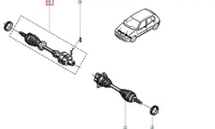 Kangoo Ön Aks Komple Şema