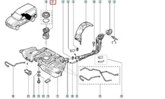 Kangoo Yakıt Depo Şamandırası Şema