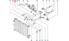 Clio Motor Radyatörü Üst Hortumu Şema