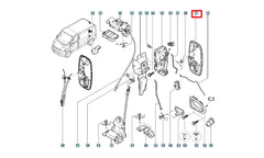 Trafic Bagaj Dış Açma Kolu Şema