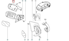 Clio Yan Ayna Kapağı Şema