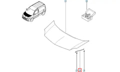 Kangoo Kaput Dayama Çubuğu Şema