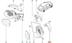 Clio Yan Ayna Kapağı Şema