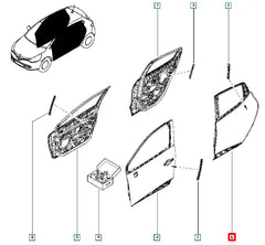 Clio Kapı Komple Şema