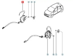 Clio Kapı Kilidi Şema