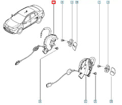 Megane Kapı Kilidi Şema