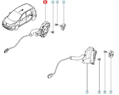 Megane Kapı Kilidi Şema