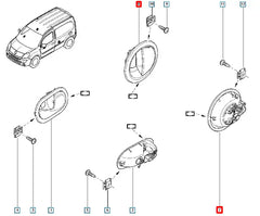 Kangoo Kapı İç Açma Kolu Şema