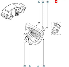Latitude Kapı İç İzolasyon  Süngeri Şema