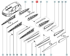 Clio Kapı Çıtası Şema
