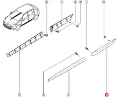 Megane Kapı Çıtası Şema