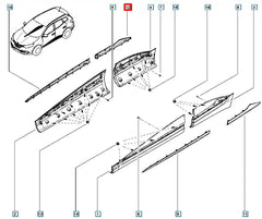 Kadjar Kapı Çıtası Üst Nikelajı Şema