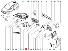 Clio Stop Lambası Alt Çıtası Şema