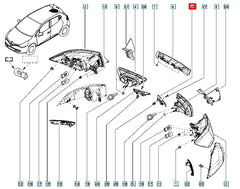 Clio Stop Lambası Alt Çıtası Şema