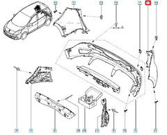 Megane Arka Tampon Köşe Şema