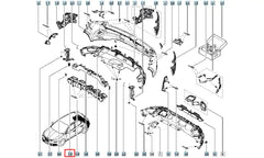 Megane Tampon İç Destek Plastiği Şema