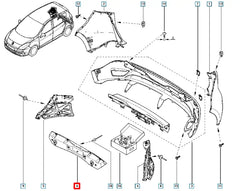 Megane Tampon İç Destek Plastiği Şema