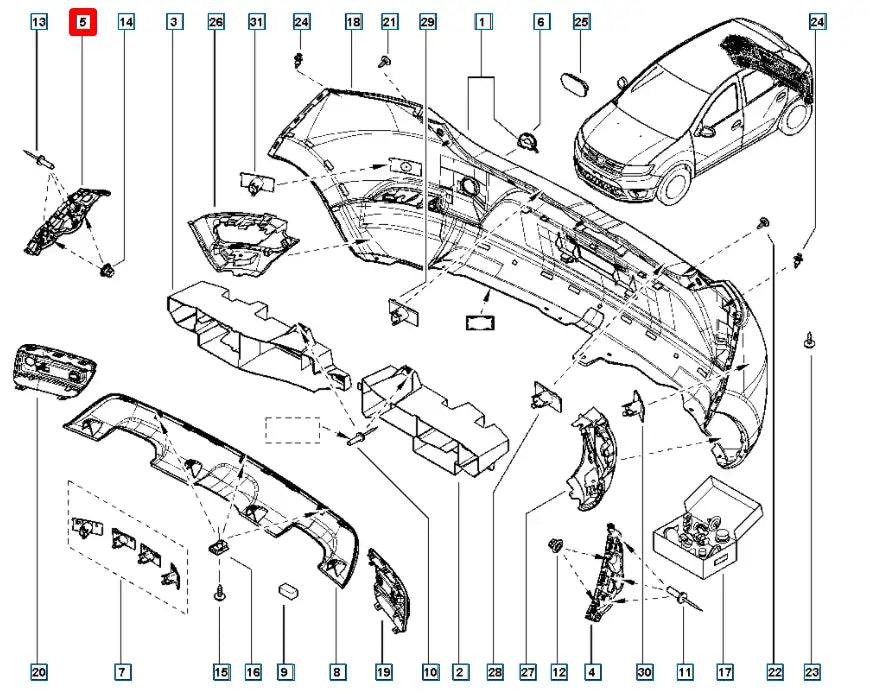 Sandero Tampon Bağlantı Ayağı Şema Sandero Tampon Bağlantı Ayağı Şema