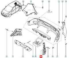 Megane Tampon Bağlantı Ayağı Şema