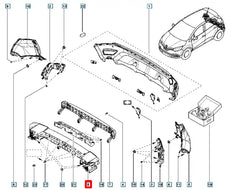 Captur Tampon İç Destek Plastiği Şema