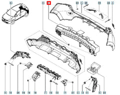 Clio Tampon İç Destek Plastiği Şema