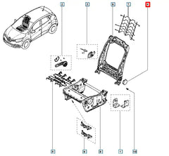 Clio Koltuk Yatırma Kolu Şema
