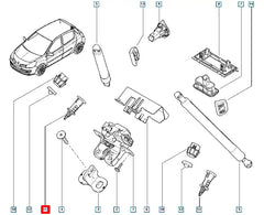Talisman Bagaj Kapağı Destek Takozu Şema