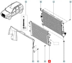Duster Klima Radyatörü Şema