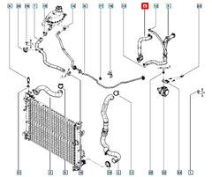 Captur Motor Radyatörü Ara Hortumu Şema