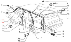 Tempra Kapı Eşik Klipsi Şema