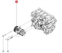 Clio Klima Kompresörü Şema
