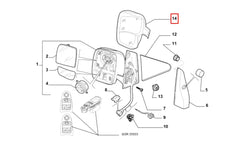 Scudo Yan Ayna Kapağı Şema