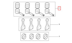 Scudo Silindir Onarım Seti (Piston, Segman) Şema