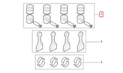 Scudo Silindir Onarım Seti (Piston, Segman) Şema