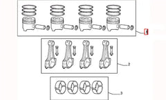 Scudo Silindir Onarım Seti (Piston, Segman) Şema