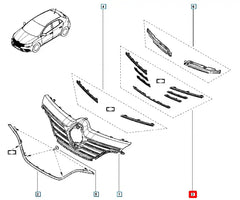 Megane Ön Panjur Çıtası Şema