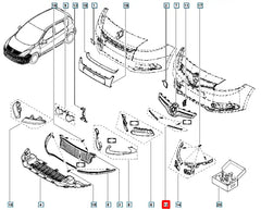 Megane Ön Panjur Çıtası Şema