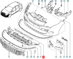 Megane Tampon Spoyleri Montaj Braketi Şema