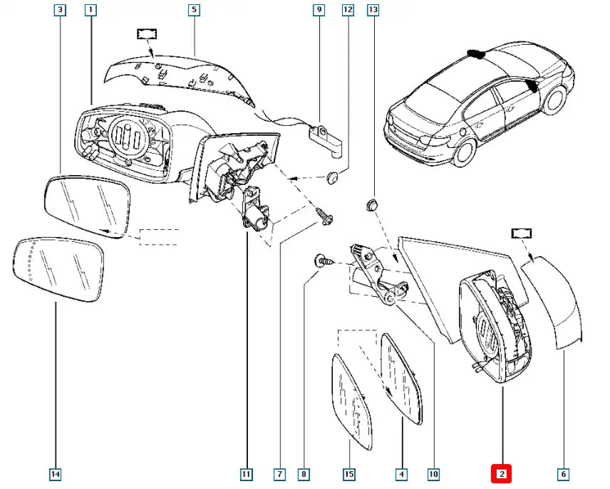 Megane Yan Ayna Şema Megane Yan Ayna Şema