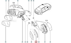 Megane Yan Ayna Camı Şema